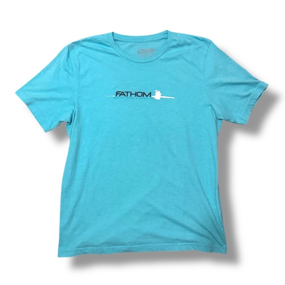 Mens Fathom Fishing Tshirt EUC - Picture 1 of 4